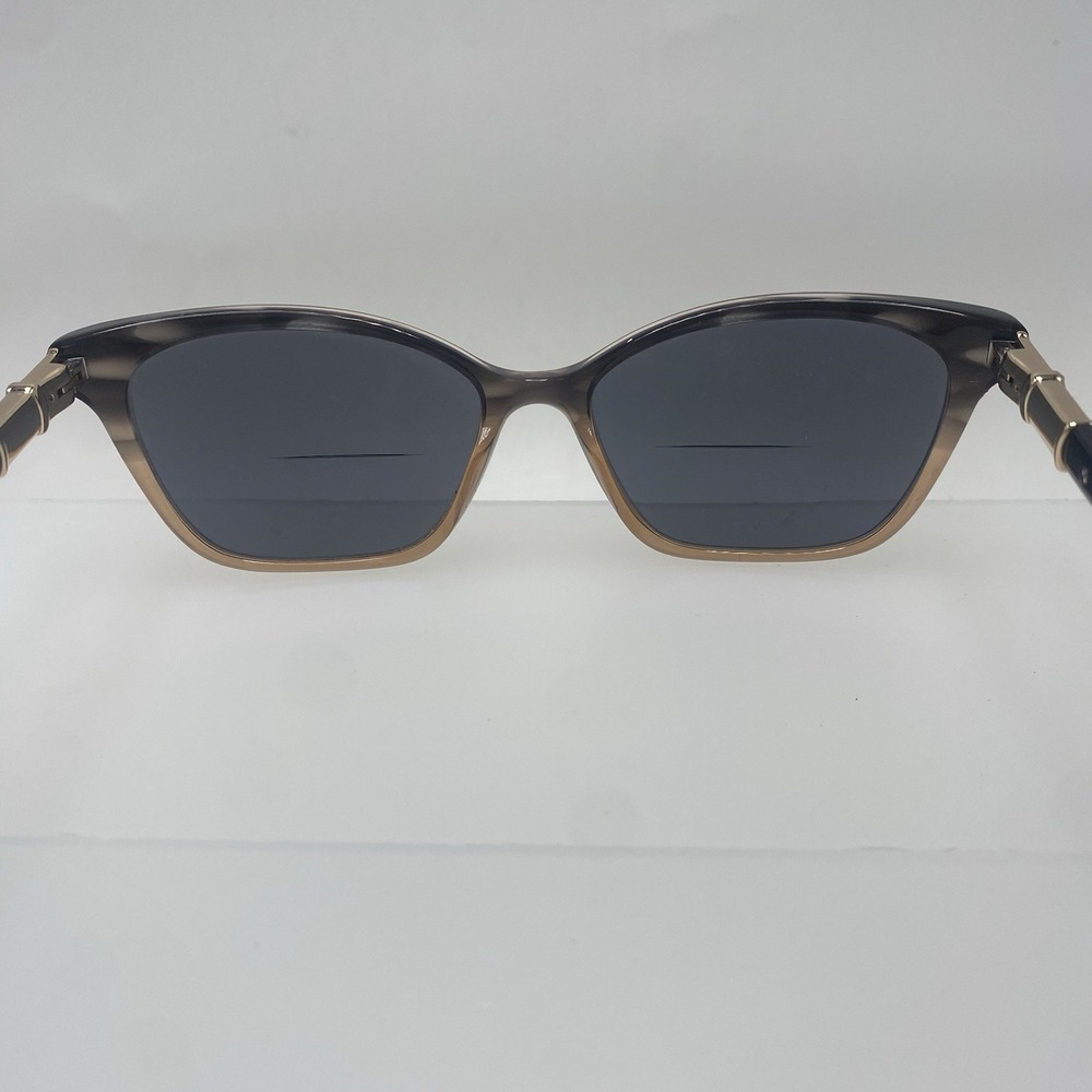 Badgley Mischka Sunglasses Women FRAME ONLY Cat Eye Black Brown 649 - Picture 11 of 15